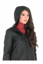 Куртка женская из текстиля с капюшоном 1000125-7